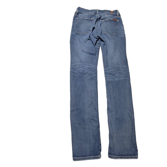 7 For All Mankind Paxtyn Jeans Mens Size 30 Straight Low Rise Medium Wash Denim - Picture 3 of 5